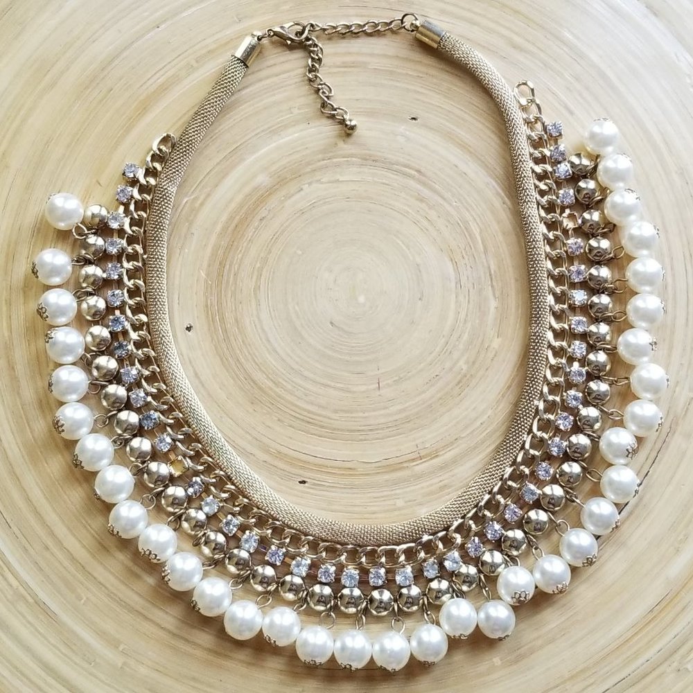 3/$20 Fashion Jewelry FauxPearl/Rhinestone Necklac